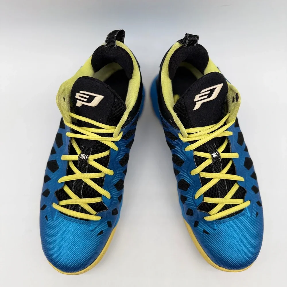 Jordan Mens 10 CP3.VI Nitro Pack Blue Yellow Basketball Shoes 535807-406